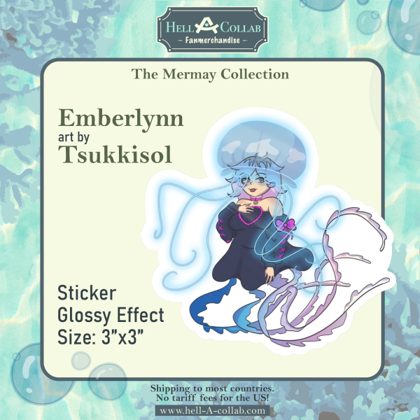 Emberlynn || Die Cut Stickers || Hellacollab Mermay Collection
