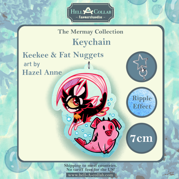 Keekee & Fat Nuggets Keychain Hellacollab Mermay Collection