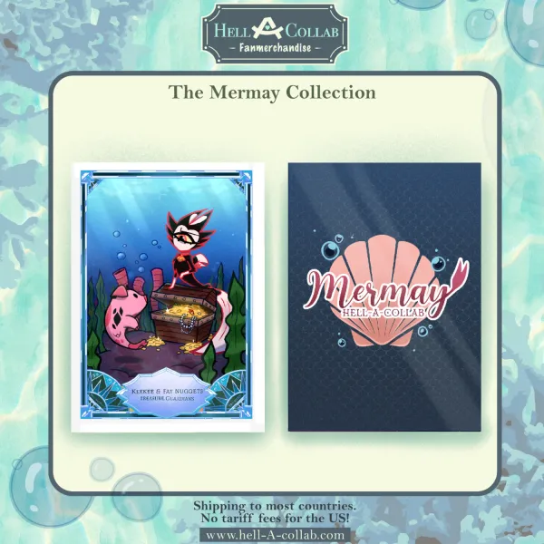 Keekee & Fat Nuggets Trading Card Hellacollab Mermay Collection