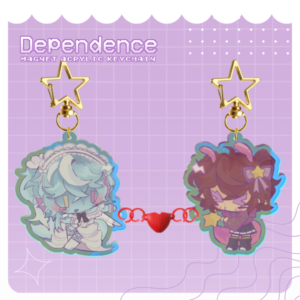 Dependence Acrylic Magnet Keychains