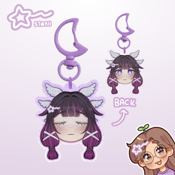 Columbina ᯓ★ Glitter Acrylic Keychain (DOUBLE-SIDED)