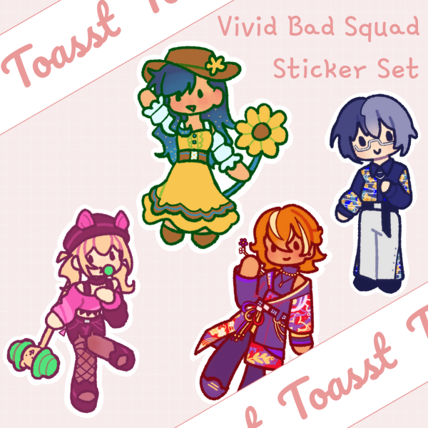 Vivid Bad Squad Sticker Set