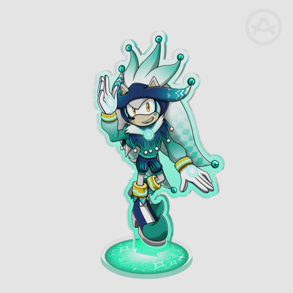 Jester Silver Clear Acrylic Standees