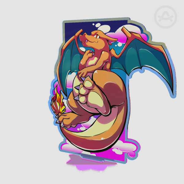 Charizard Rainbow Acrylic Standees