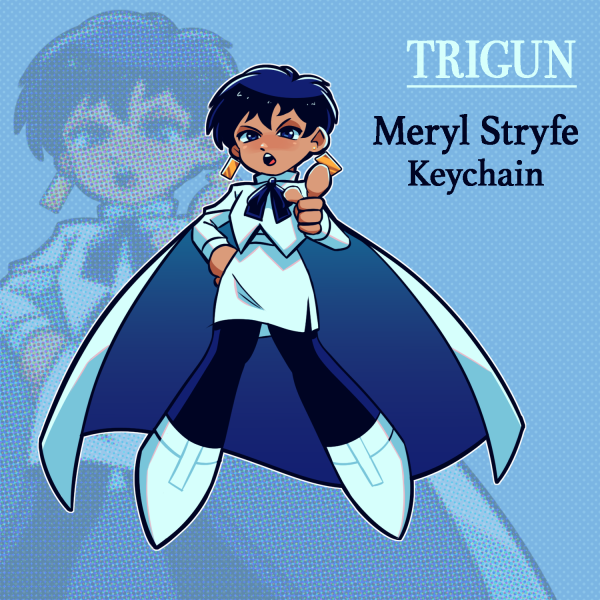Meryl Stryfe Trigun Keychain