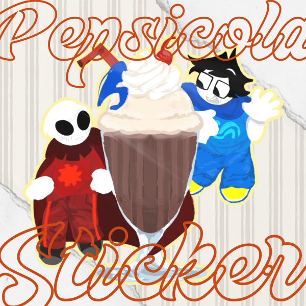 Pepsicola Soda Float Sticker