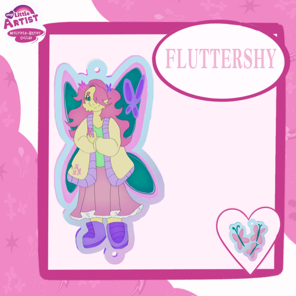 Fluttershy the Element of Kindness Connection Acrylic Keychains