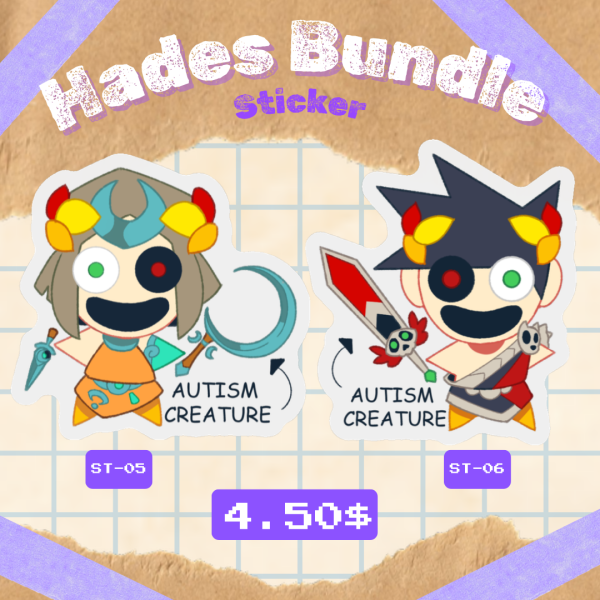 ST-04+05 "Hades Bundle" - Die Cut Stickers