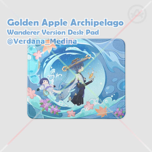 Wanderer Golden Apple Archipelago Square Mouse Pad