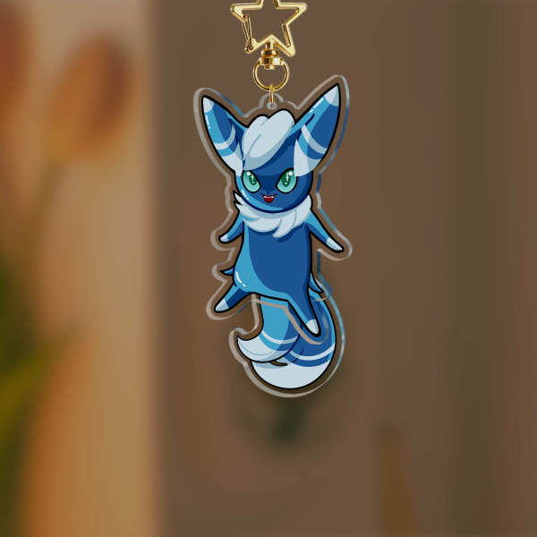 Meowstic Wagging Tail Keychain