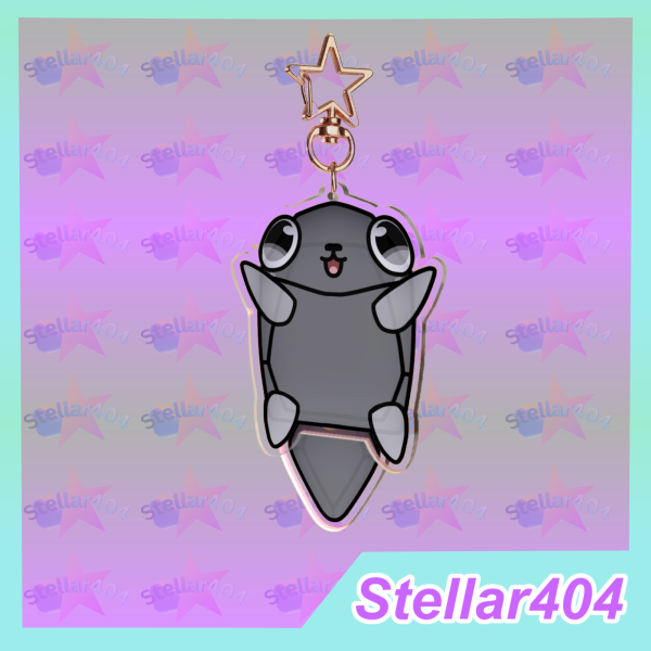 Pebble Tail-wagging Keychain