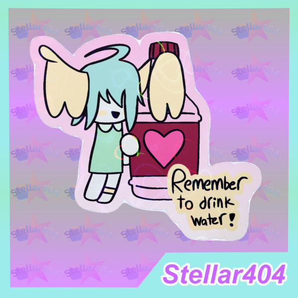 Harper's Reminders: Drink Water! Die Cut Sticker