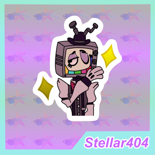 Mr. Puzzles Hot Foil Die Cut Sticker