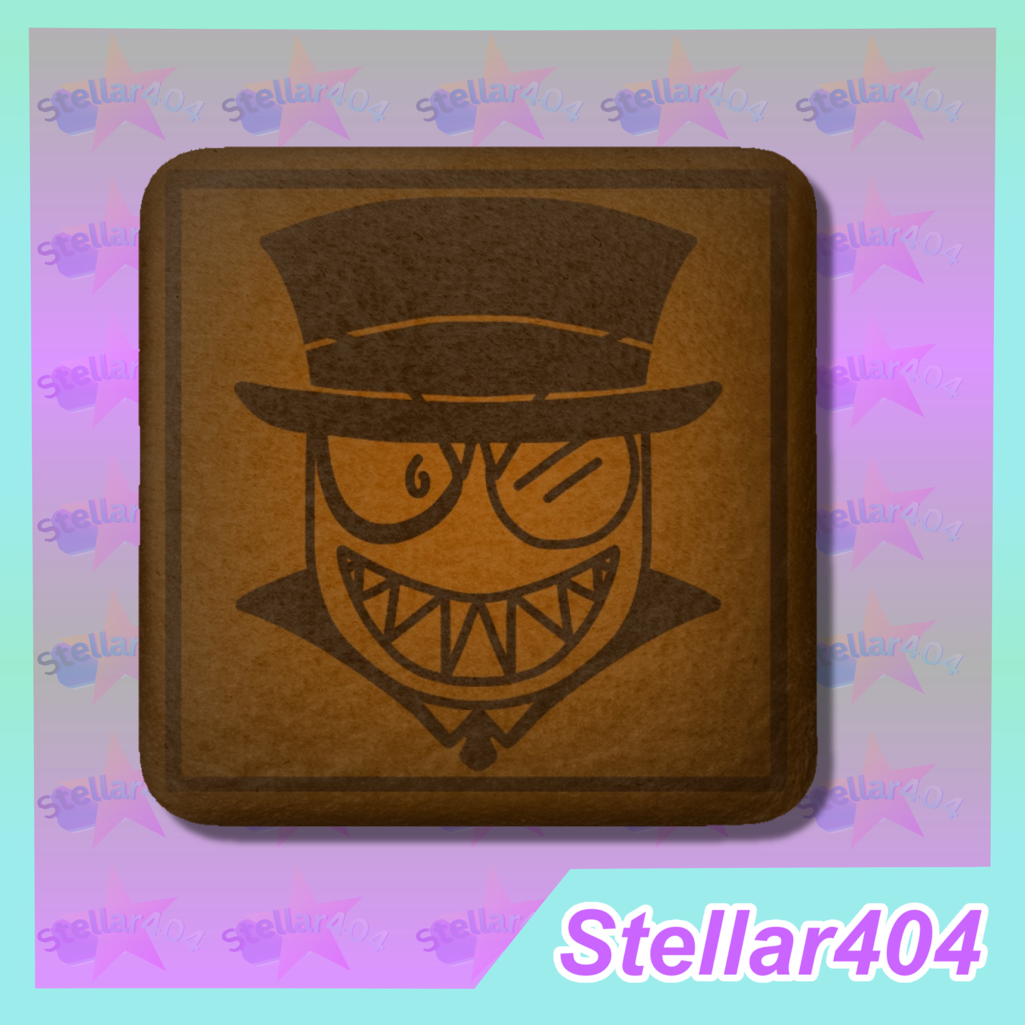 Black Hat Chocolate Ice Cream Square