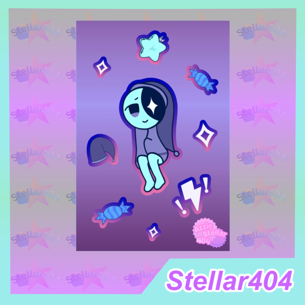 Astro Toon Paper Sticker Sheet