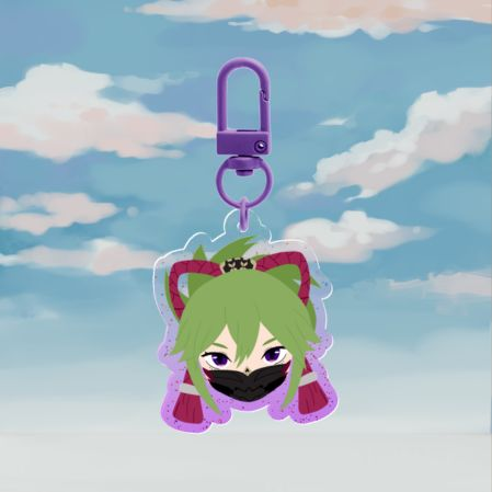 Kuki Shinobu Glitter Acrylic Keychain