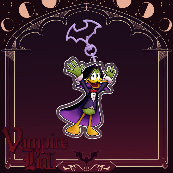 Count Duckula the 17th Keychain