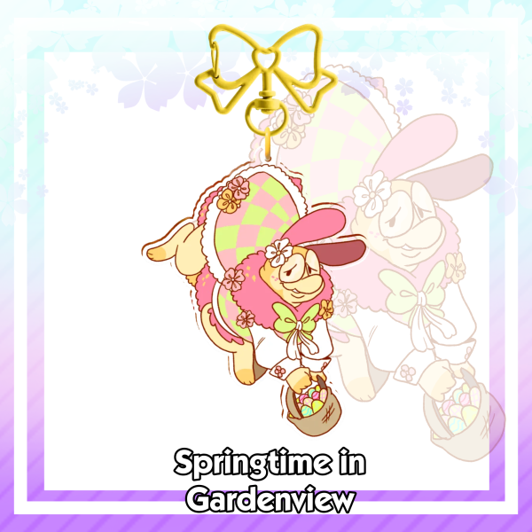 Squirm Easter Keychain