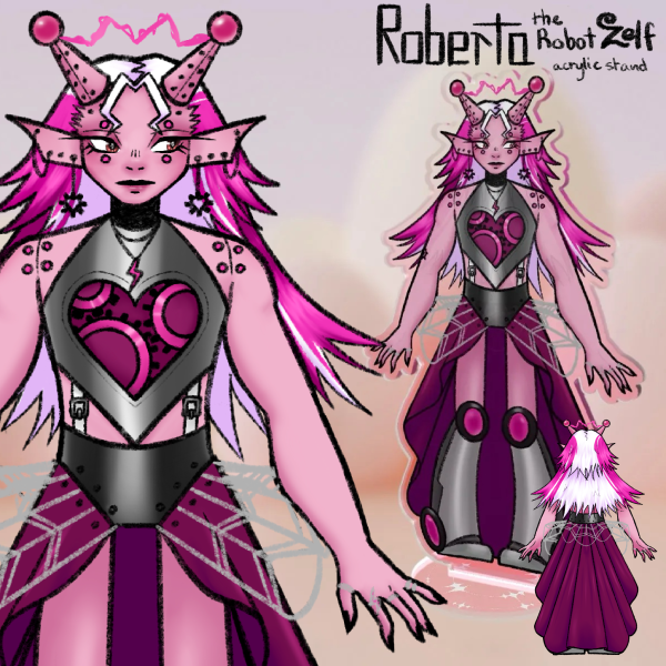 Roberta Zelf Acrylic Stand