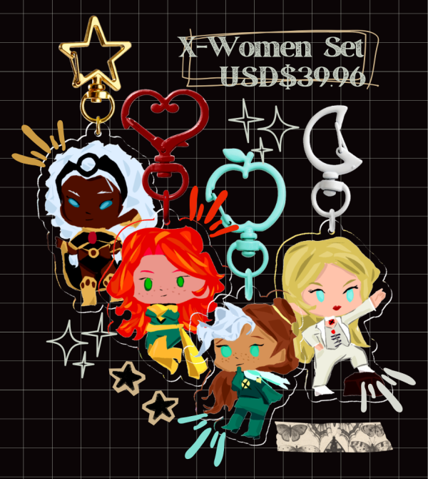 X-Women Keychain Set