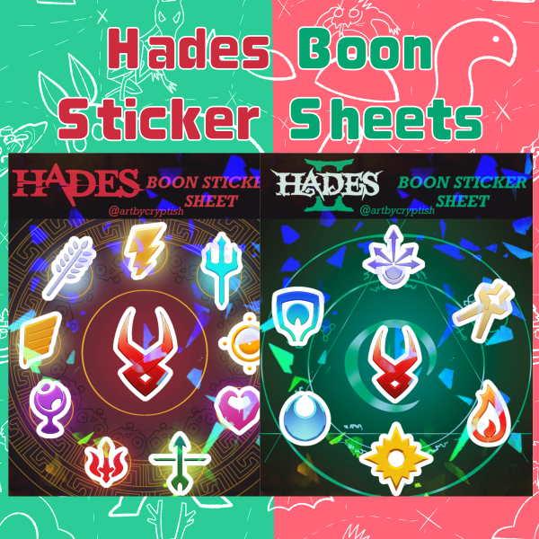 Hades Boon Sticker Sheets