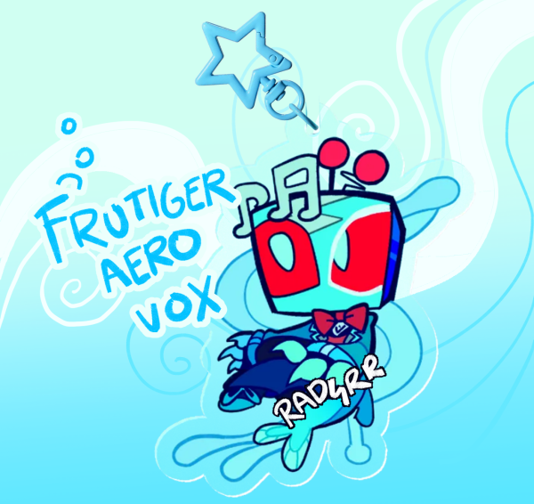 frutiger aero Vox keychain