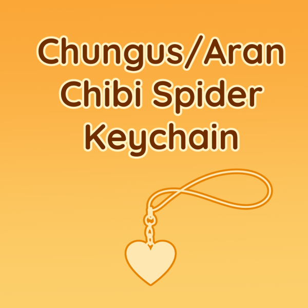 Chungus Spider Keychain ~3cm