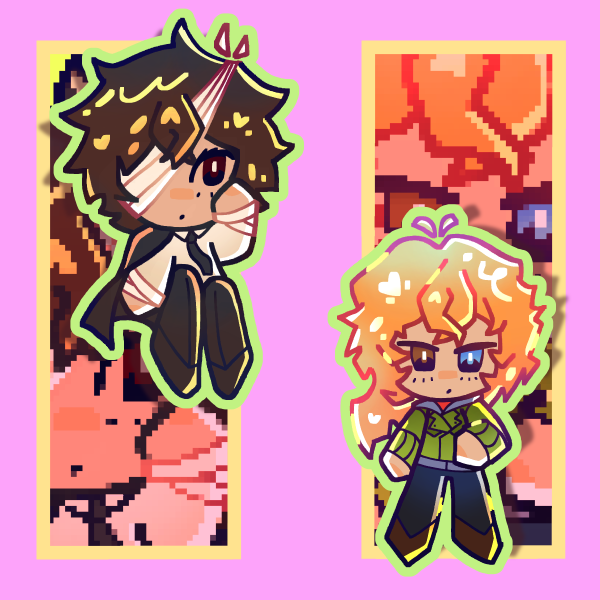 Skk Chibi Keychain + Sticker Bundle