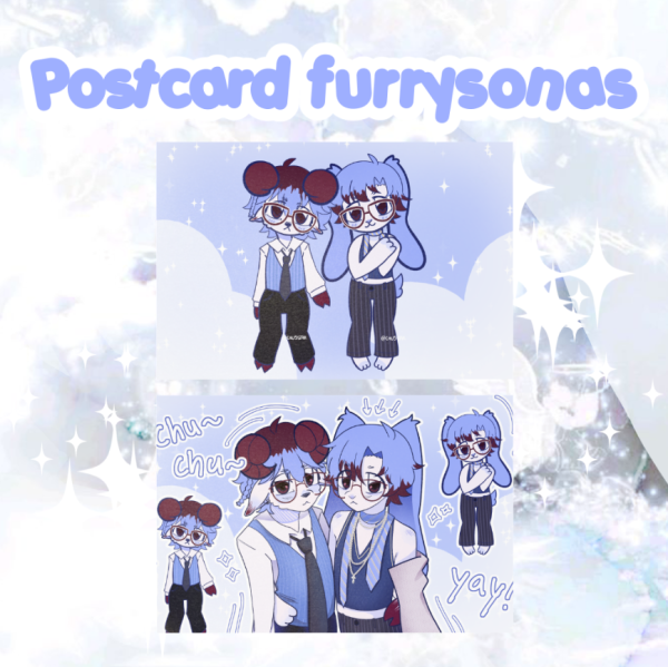 💙 Furrysonas poster | Postcard