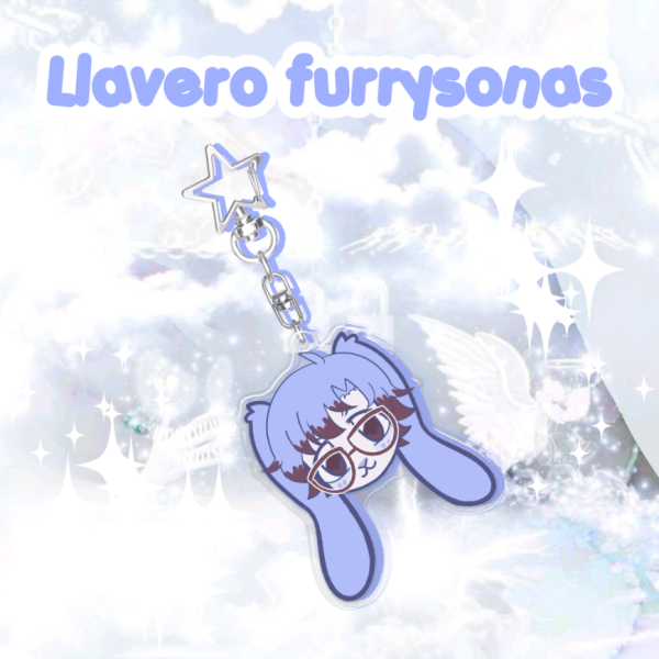 💙 Conejo furrysona | Llavero