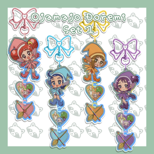 Ojamajo Doremi Keychains - Set 1