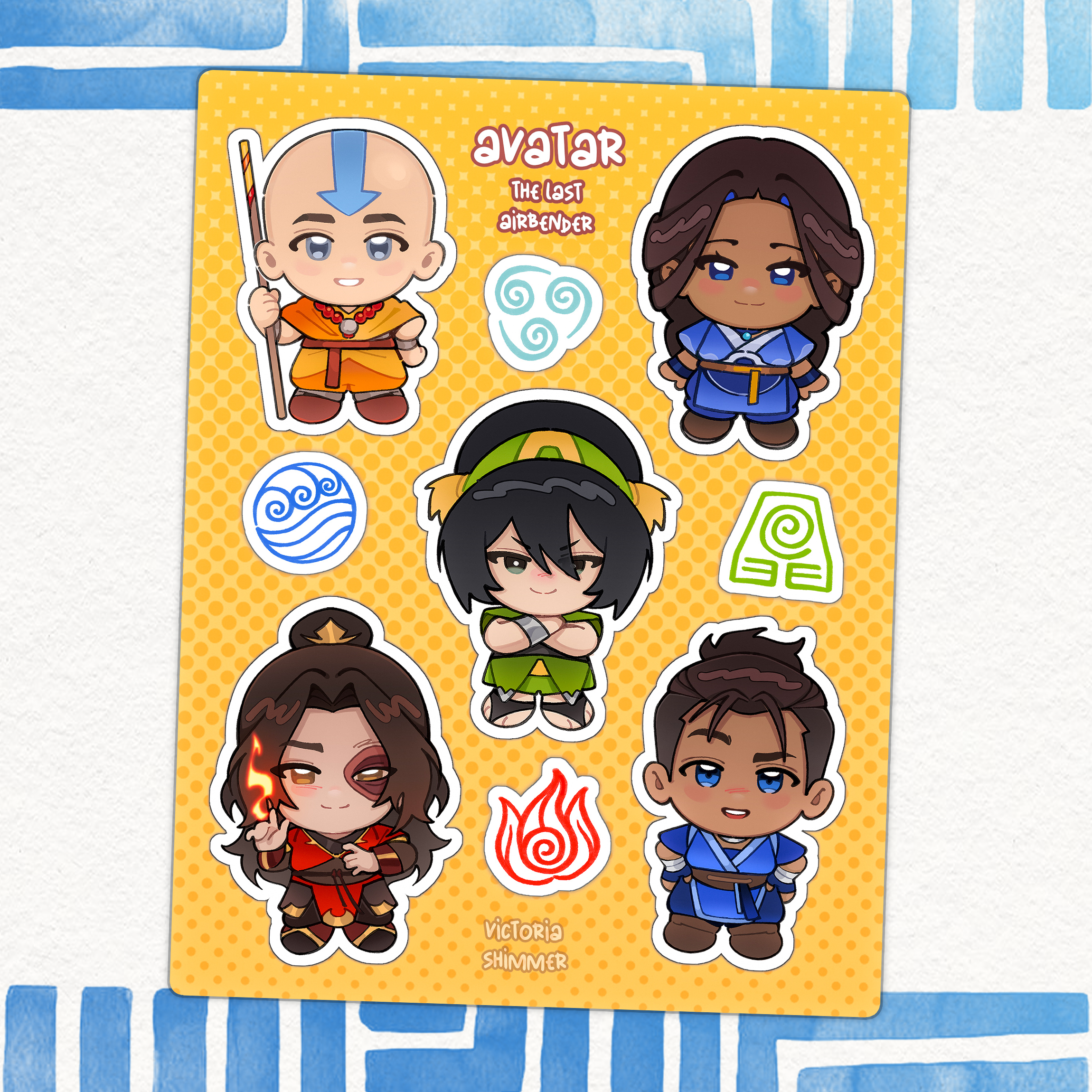 The Legend of Aang: The Last Airbender Sticker Sheet