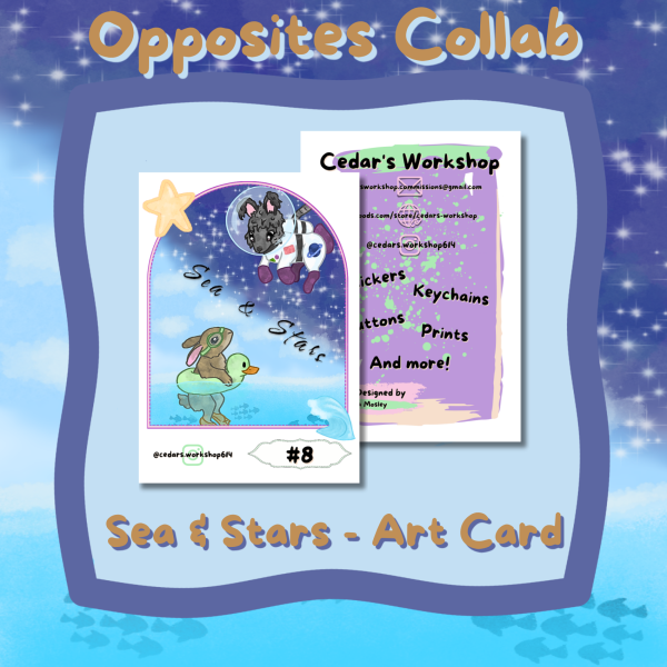 Sea & Stars Art Card - Opposites Collab