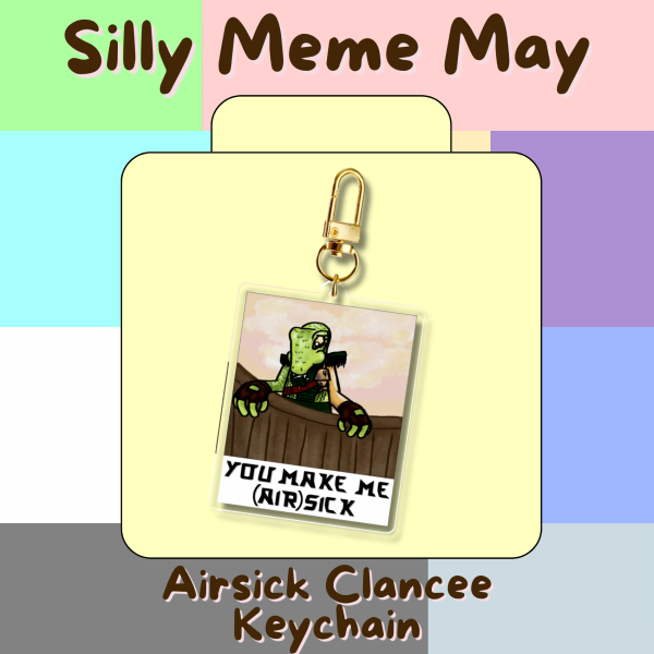 (SILLY MEME MAY) Lego Ninjago Airsick Clancee - Keychain