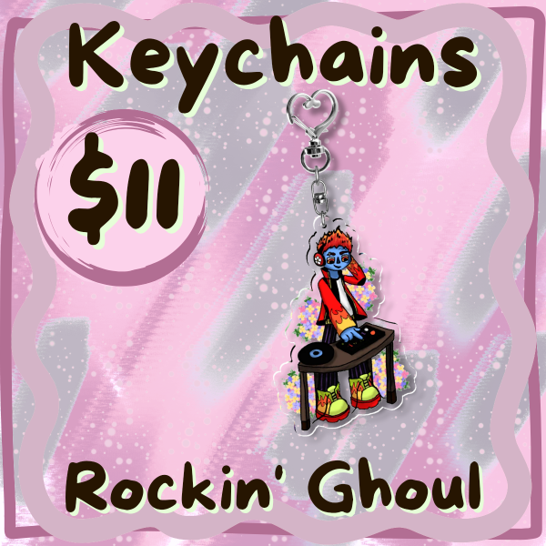 Rockin' Ghoul Keychain - Ghoul Collab