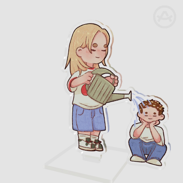 Stray Kids Felix and Hyunjin Clear Acrylic Standees