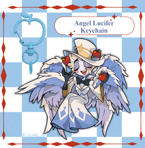Angel Lucifer Keychain - Hazbin Hotel