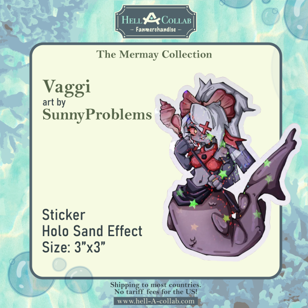 Vaggi - Holo Sand Star Sticker - Hellacollab Mermay Collection