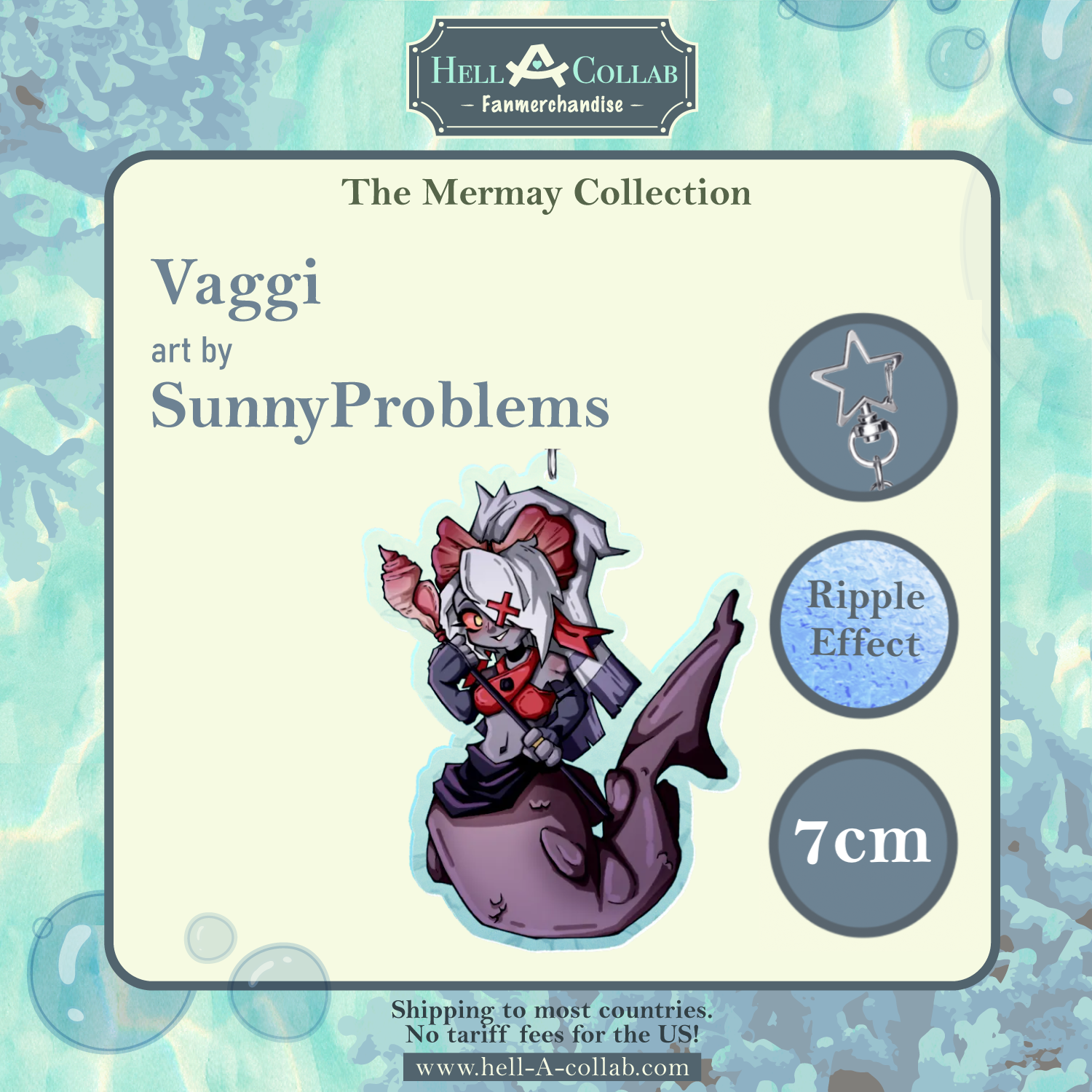 Vaggi - Ripple Keychain - Hellacollab Mermay Collection