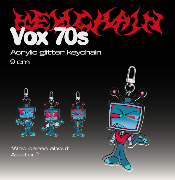 Vox 70s ♡ Glitter Acrylic Keychains