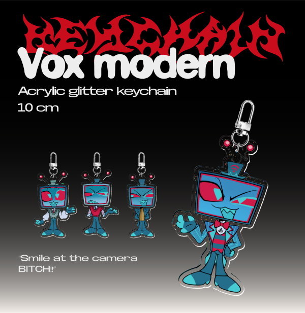Vox modern ♡ Glitter Acrylic Keychains