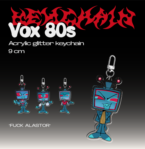 Vox 80s ♡ Glitter Acrylic Keychains