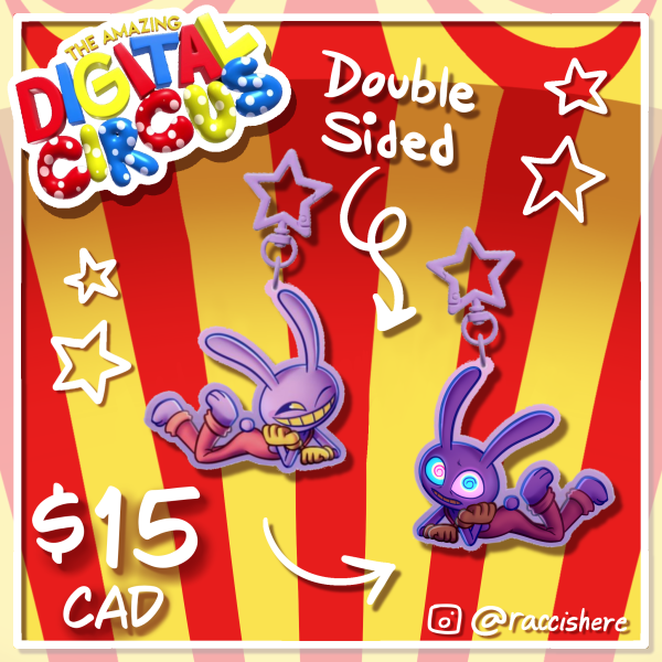 Jax Abstracted Double Sided Acrylic Keychain