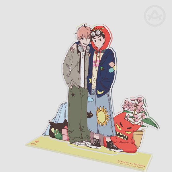 Albert and Kanda Big Acrylic Standee