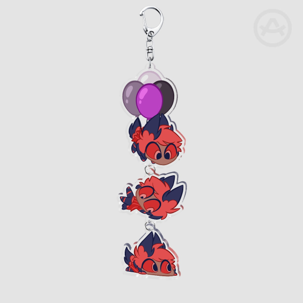 Silly Alastor connection keychain