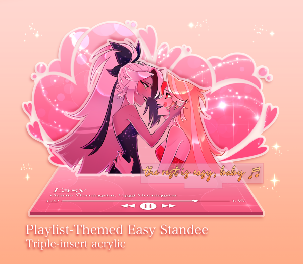 Chaggie Easy Playlist Themed Acrylic Standee