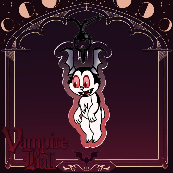 Bunnicula Clear Acrylic Keychain