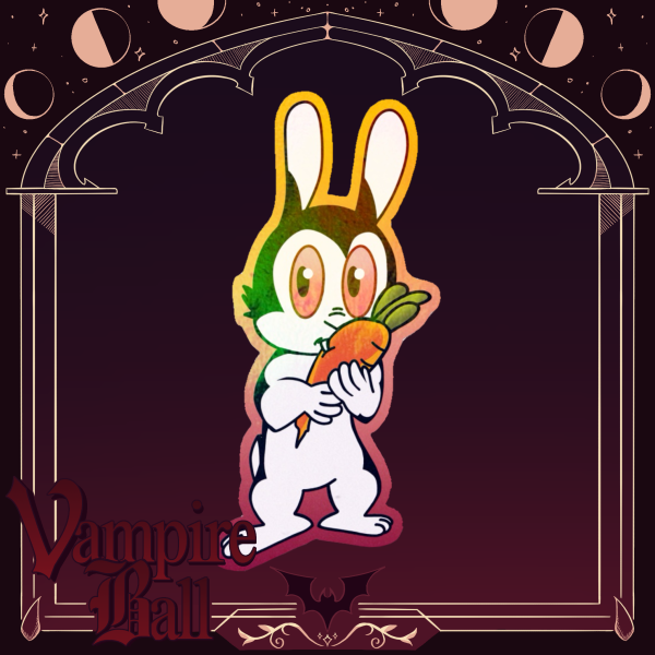 Bunnicula Colored Edge Die Cut Sticker