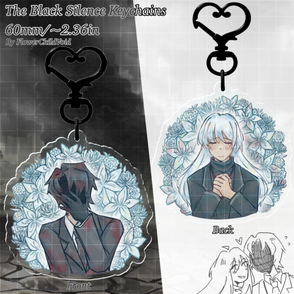 Rolangelica Black Silence Keychain