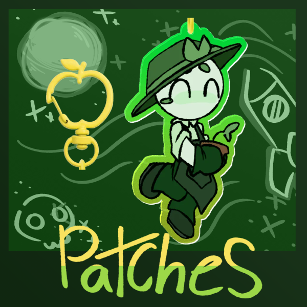 PATCHES anchored keychain